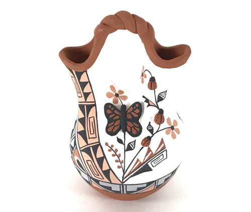Carol Lucero Gachupin Butterfly Wedding Vase-Indian Pueblo Store