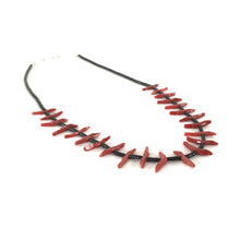 Load image into Gallery viewer, Verna Kushana Coral Bird Fetish Carving Necklace-Indian Pueblo Store
