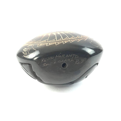 Kevin Naranjo Polished Etched Badger Seedpot-Indian Pueblo Store