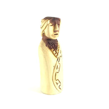 Load image into Gallery viewer, Harry and Isabella Benally &quot;Dine Lady&quot; Juniper Wood Carving-Indian Pueblo Store
