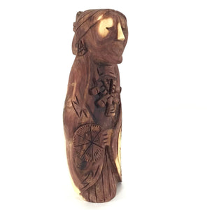 Harry and Isabella Benally "Dine Lady" Juniper Wood Carving-Indian Pueblo Store