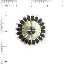 Load image into Gallery viewer, April Ukestine Goldlip Mother of Pearl Sunface Pin/Pendant-Indian Pueblo Store
