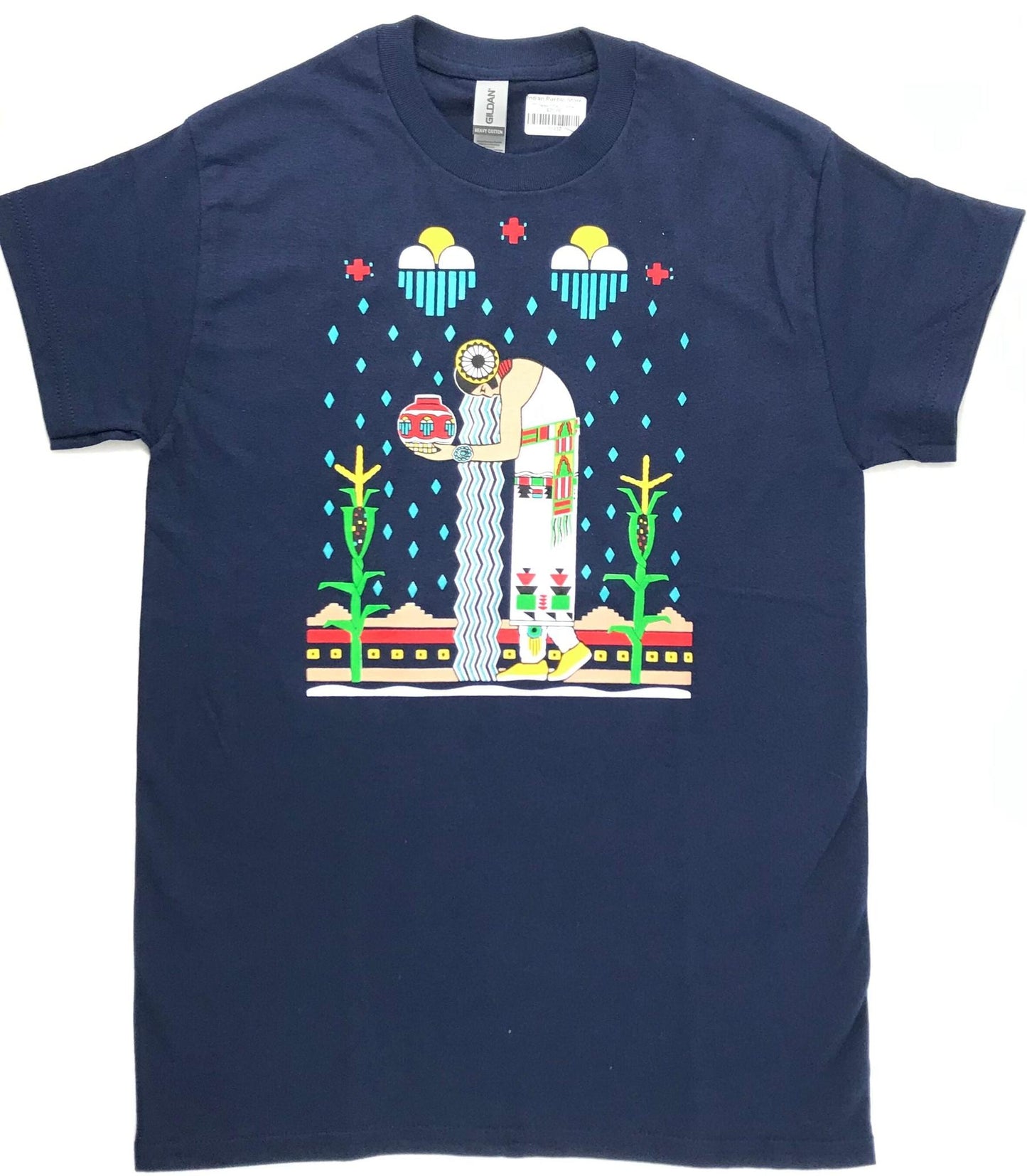 Tewa Tee Desert Rain T-Shirts-Indian Pueblo Store