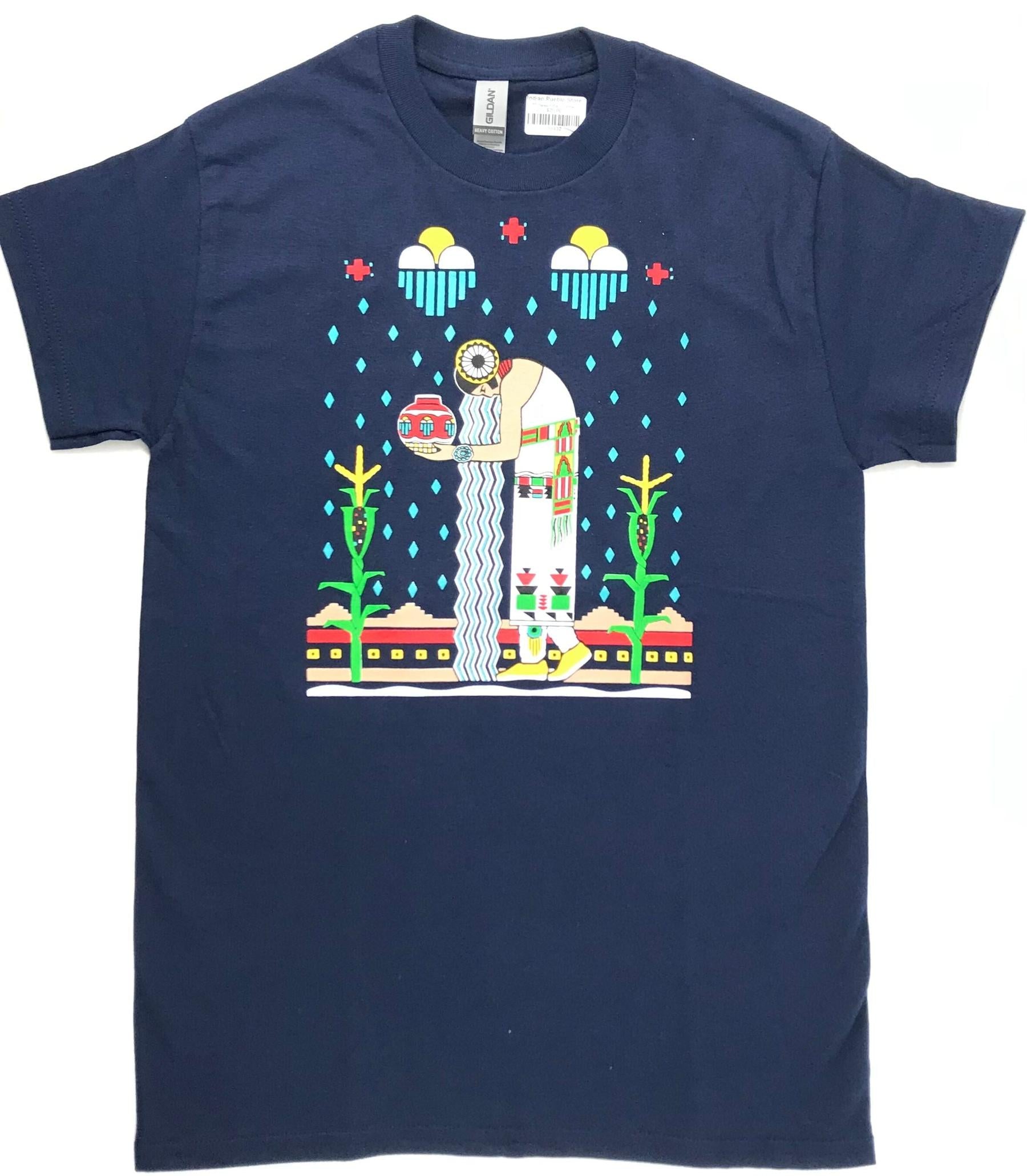 Tewa Tee Desert Rain T-Shirts-Indian Pueblo Store