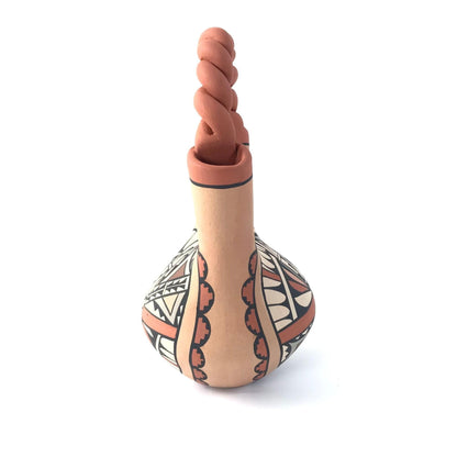 Chrislyn Fragua Twisted Handle Wedding Vase-Indian Pueblo Store