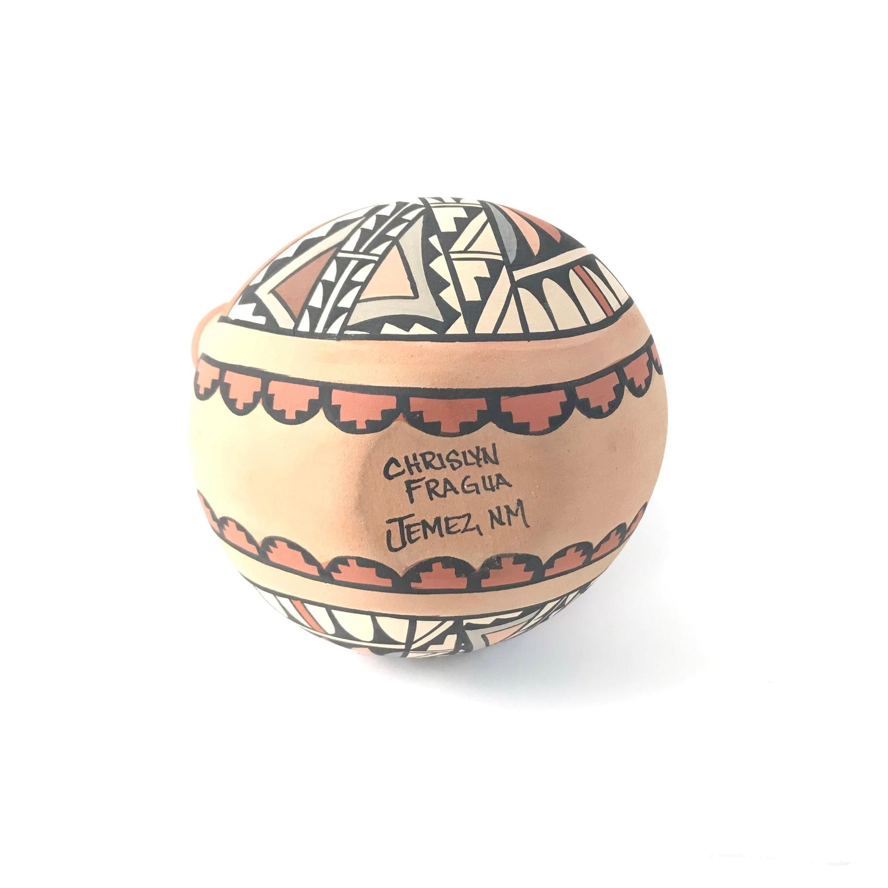 Chrislyn Fragua Twisted Handle Wedding Vase-Indian Pueblo Store