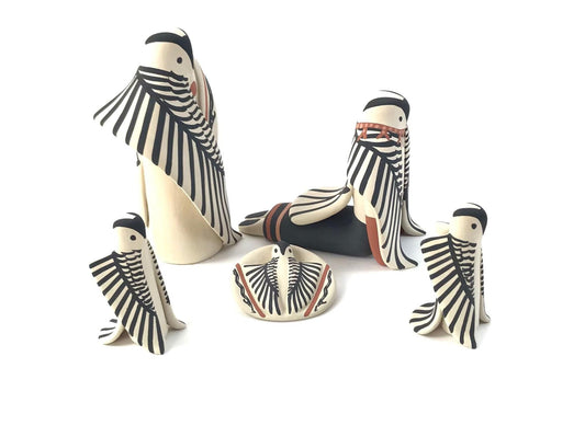Jemez Owl (5 pc) Nativity-Indian Pueblo Store