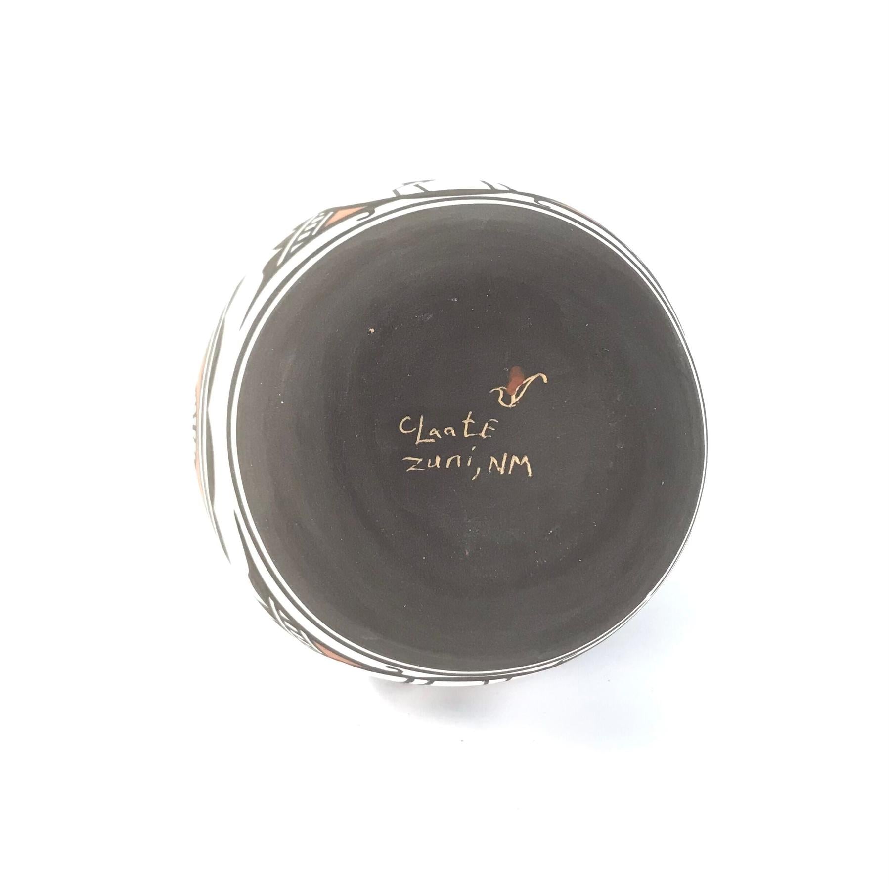 Zuni Deer in House Twisted Handle Wedding Vase-Indian Pueblo Store