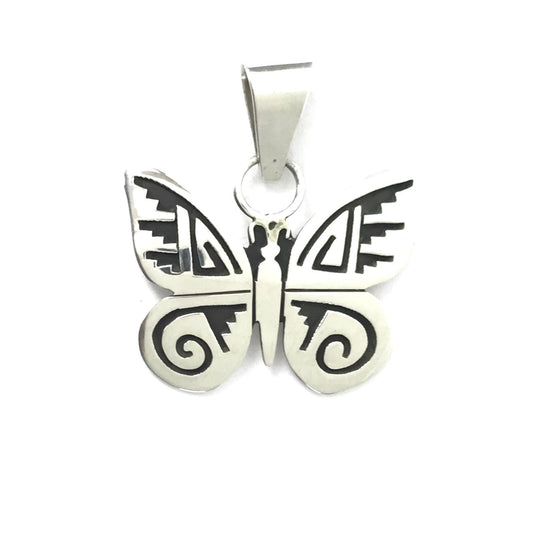 Sonny Gene Overlay Butterfly Pendant