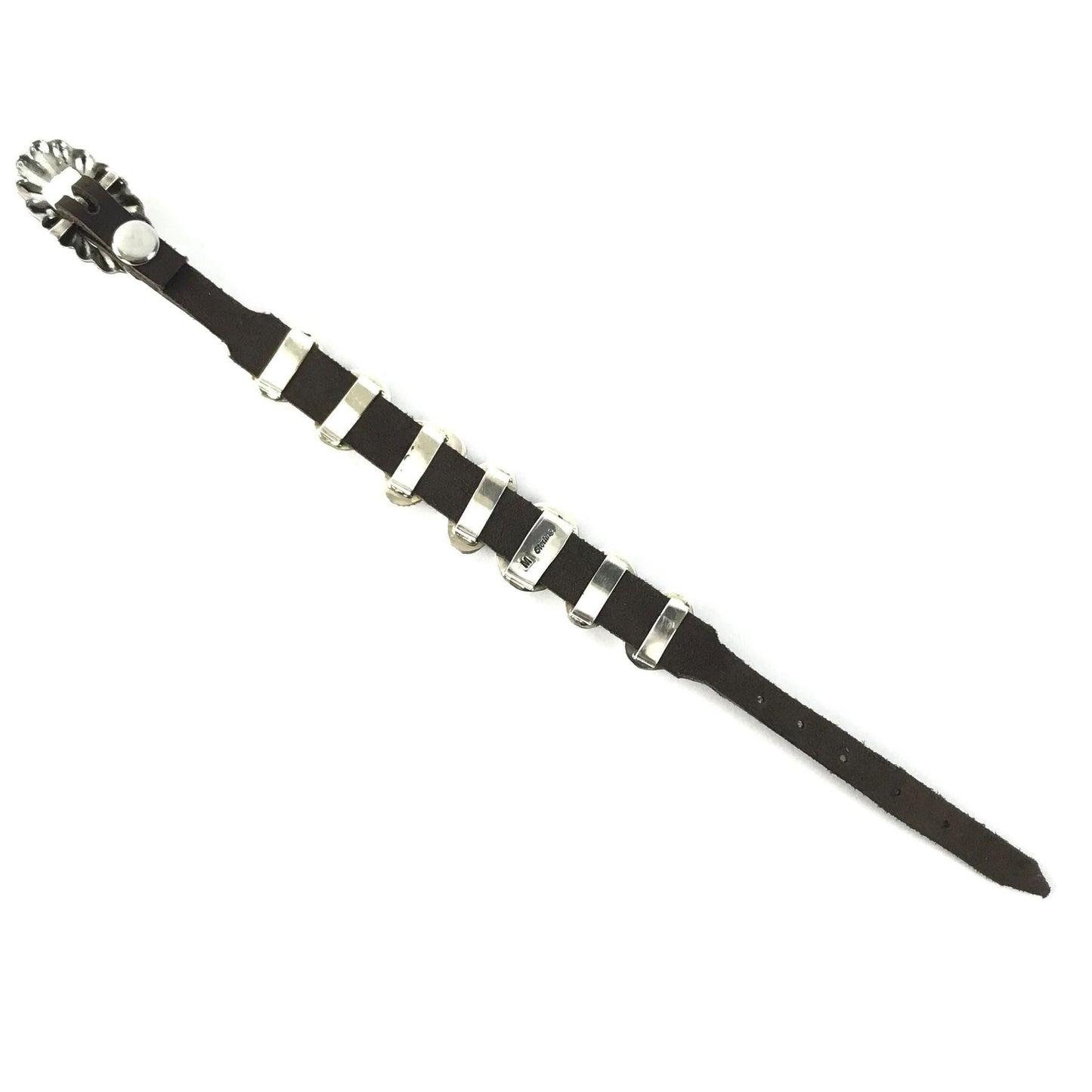 Danny Martinez Turquoise Leather Bracelet-Indian Pueblo Store