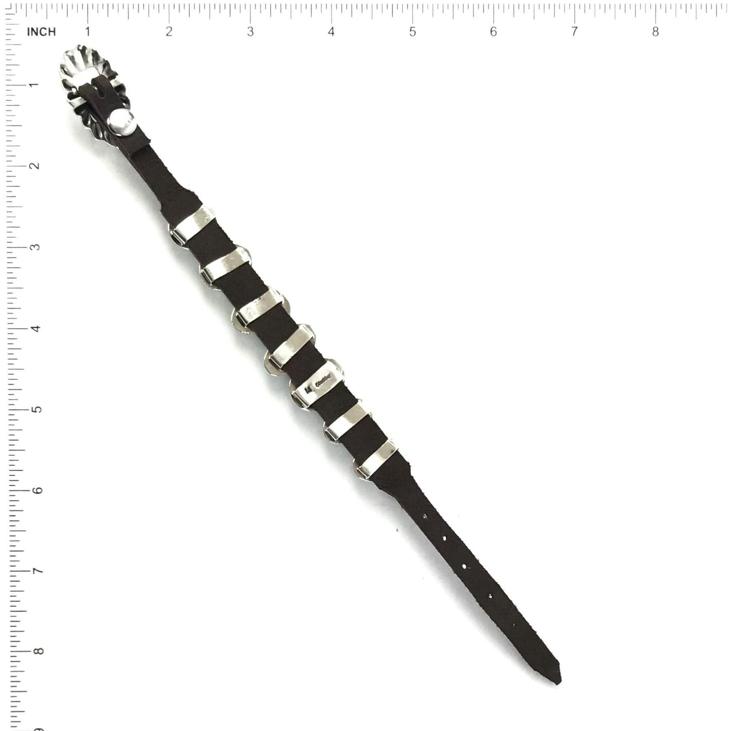 Danny Martinez Turquoise Leather Bracelet-Indian Pueblo Store