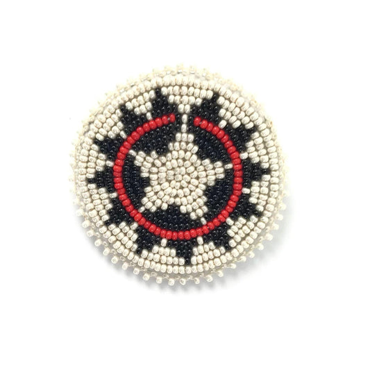 Jeanette Atencio Beaded Wedding Basket Pin-Indian Pueblo Store