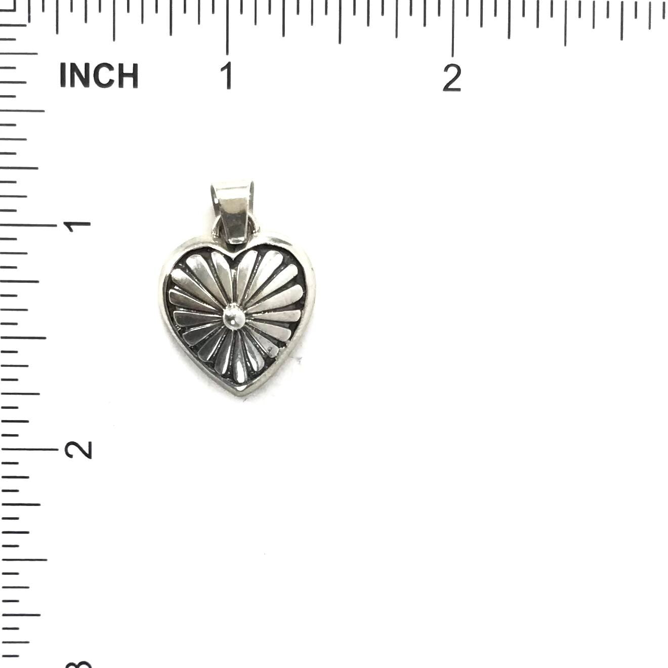Elouise Kee Sterling Silver Heart Pendant-Indian Pueblo Store