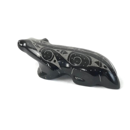 Garrick Acque Marble Badger Fetish-Indian Pueblo Store