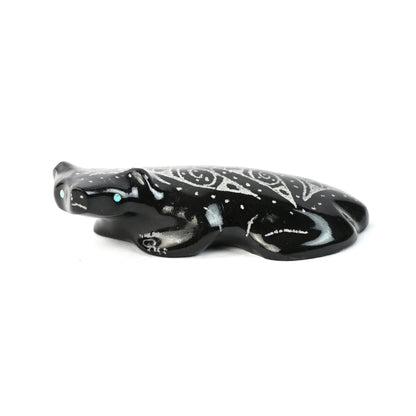 Garrick Acque Marble Badger Fetish-Indian Pueblo Store