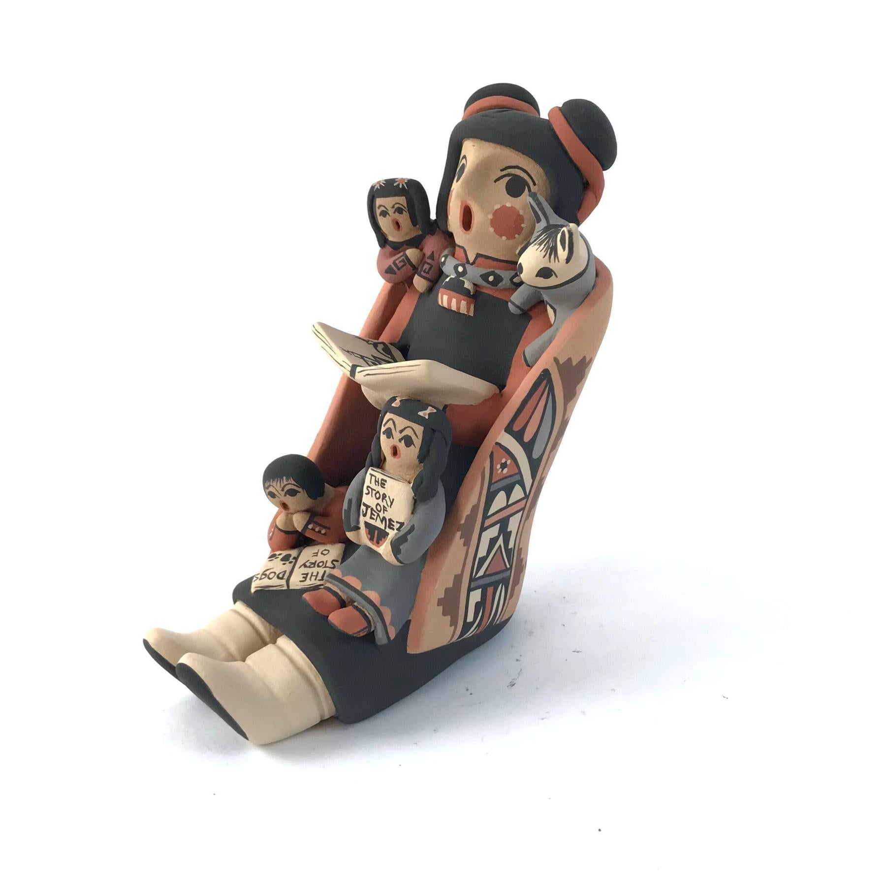 Jmz Hopi Women ST w/2KIds-Dog-Indian Pueblo Store