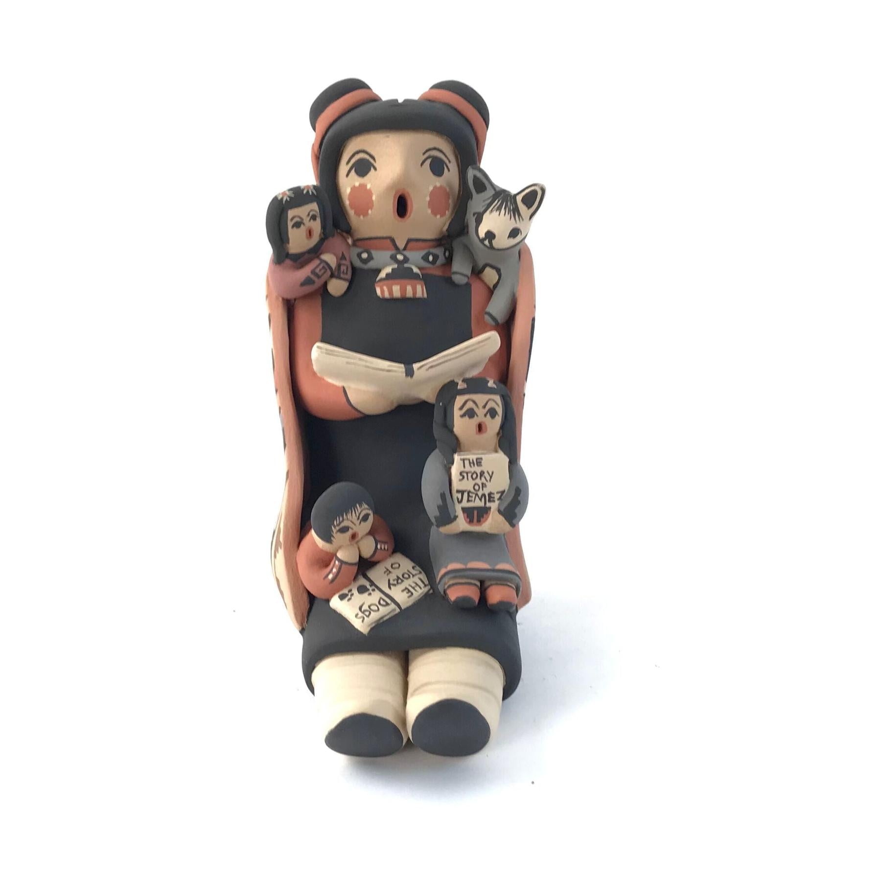 Jmz Hopi Women ST w/2KIds-Dog-Indian Pueblo Store