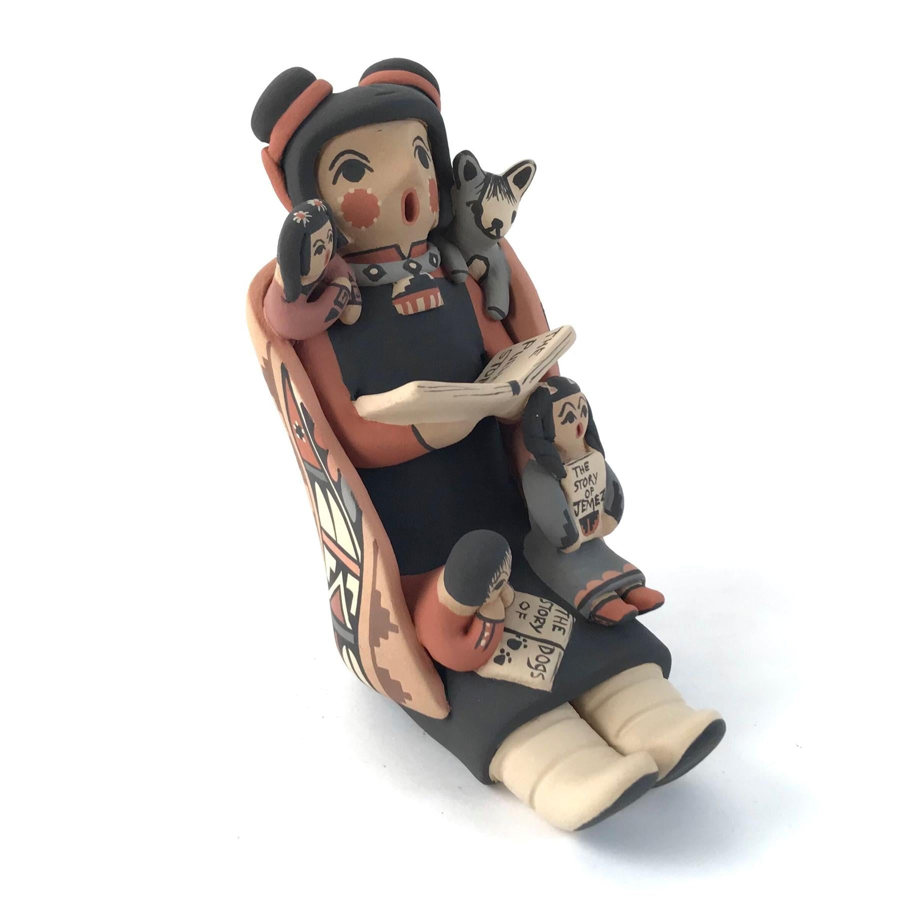 Jmz Hopi Women ST w/2KIds-Dog-Indian Pueblo Store