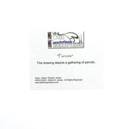 Dalton James Parrots I Print-Indian Pueblo Store