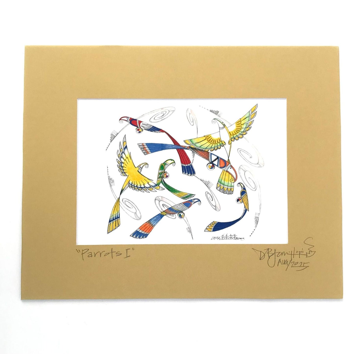 Dalton James Parrots I Print-Indian Pueblo Store