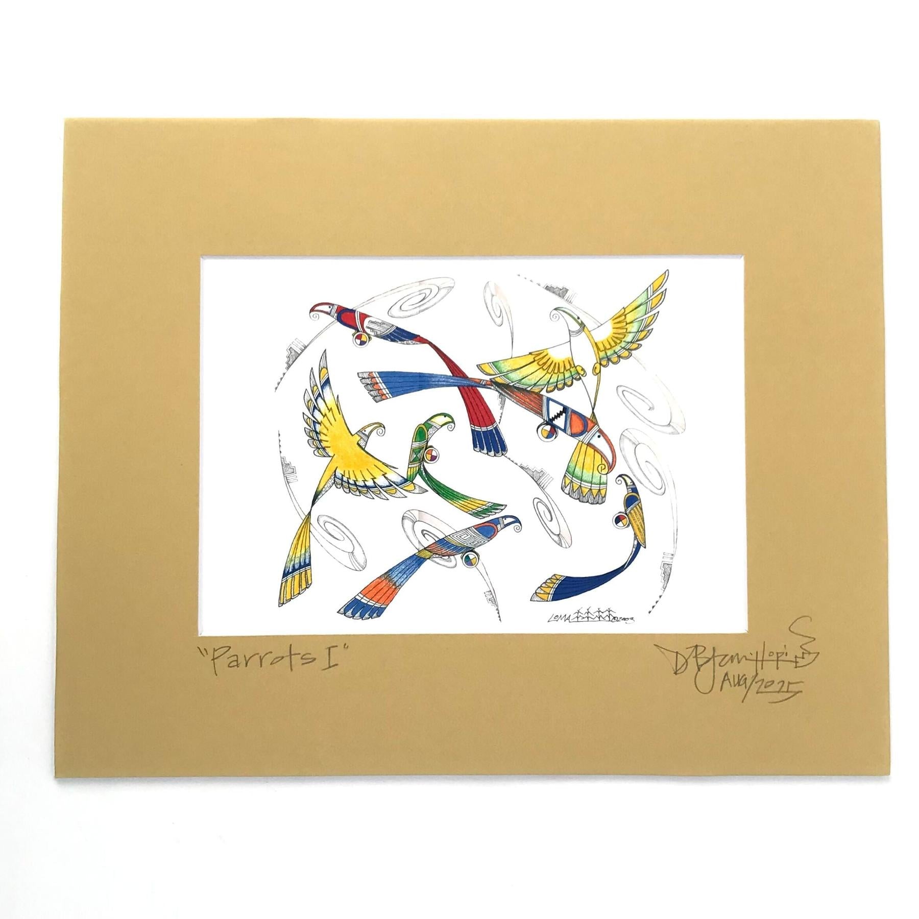 Dalton James Parrots I Print-Indian Pueblo Store