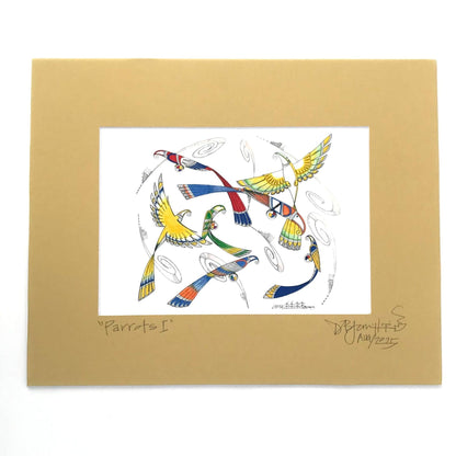 Dalton James Parrots I Print-Indian Pueblo Store