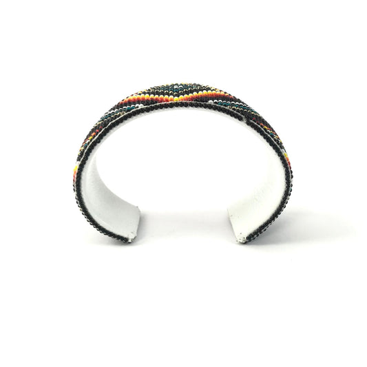 Alvin Shaw Wide Beaded Cuff Bracelet-Indian Pueblo Store