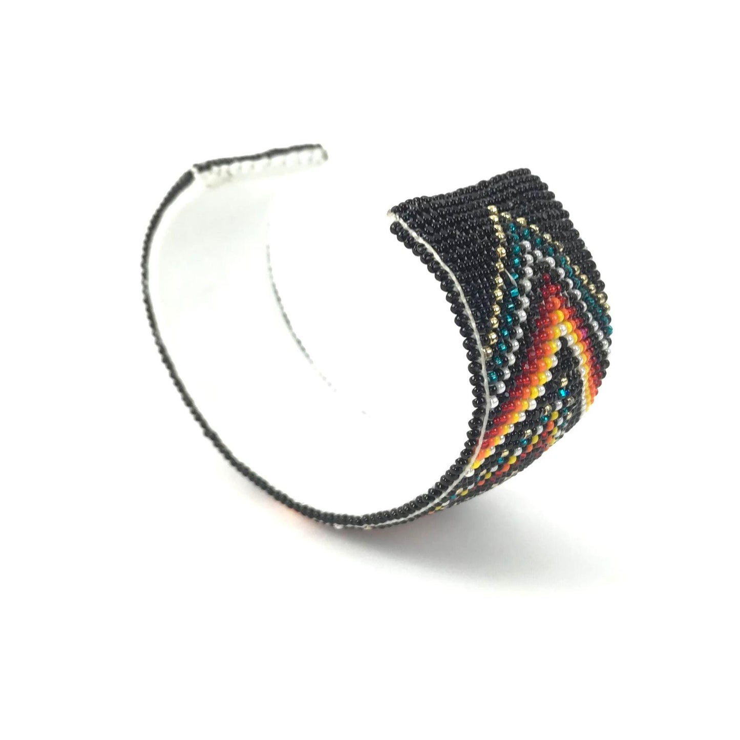 Alvin Shaw Wide Beaded Cuff Bracelet-Indian Pueblo Store