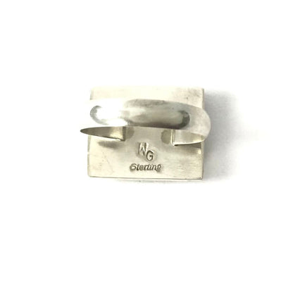 Wilbert Gray Square Turquoise Ring-Indian Pueblo Store