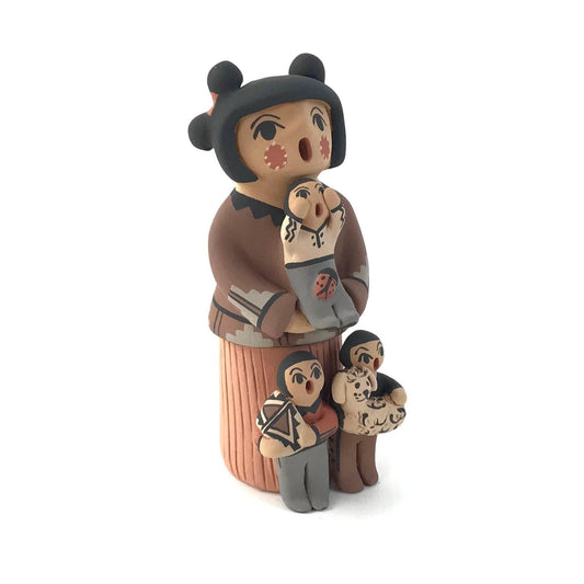 Chrislyn Fragua Standing Storyteller with Three Children-Indian Pueblo Store