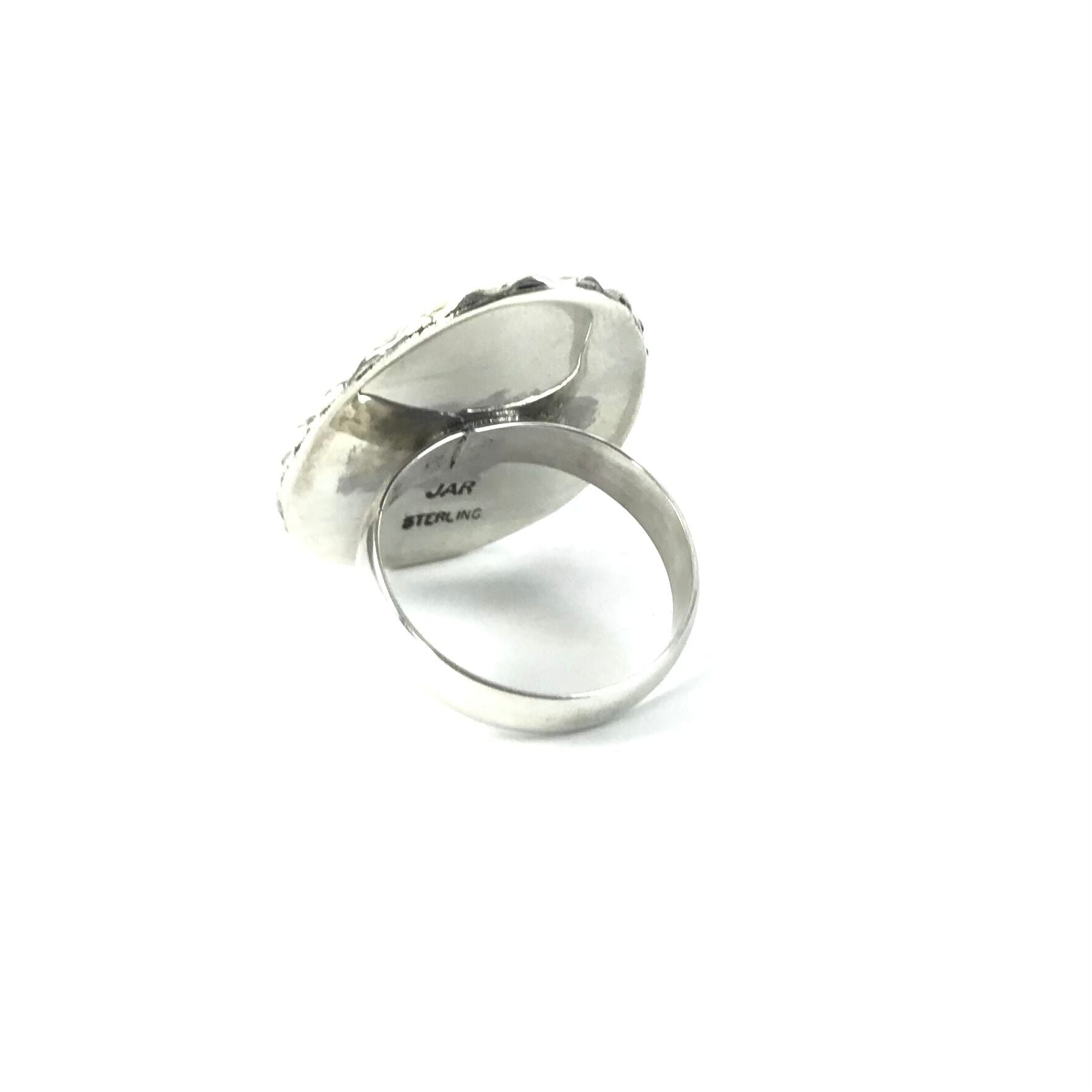 Joe and Angie Reano Multi-Gemstones Mosaic Inlay Ring-Indian Pueblo Store