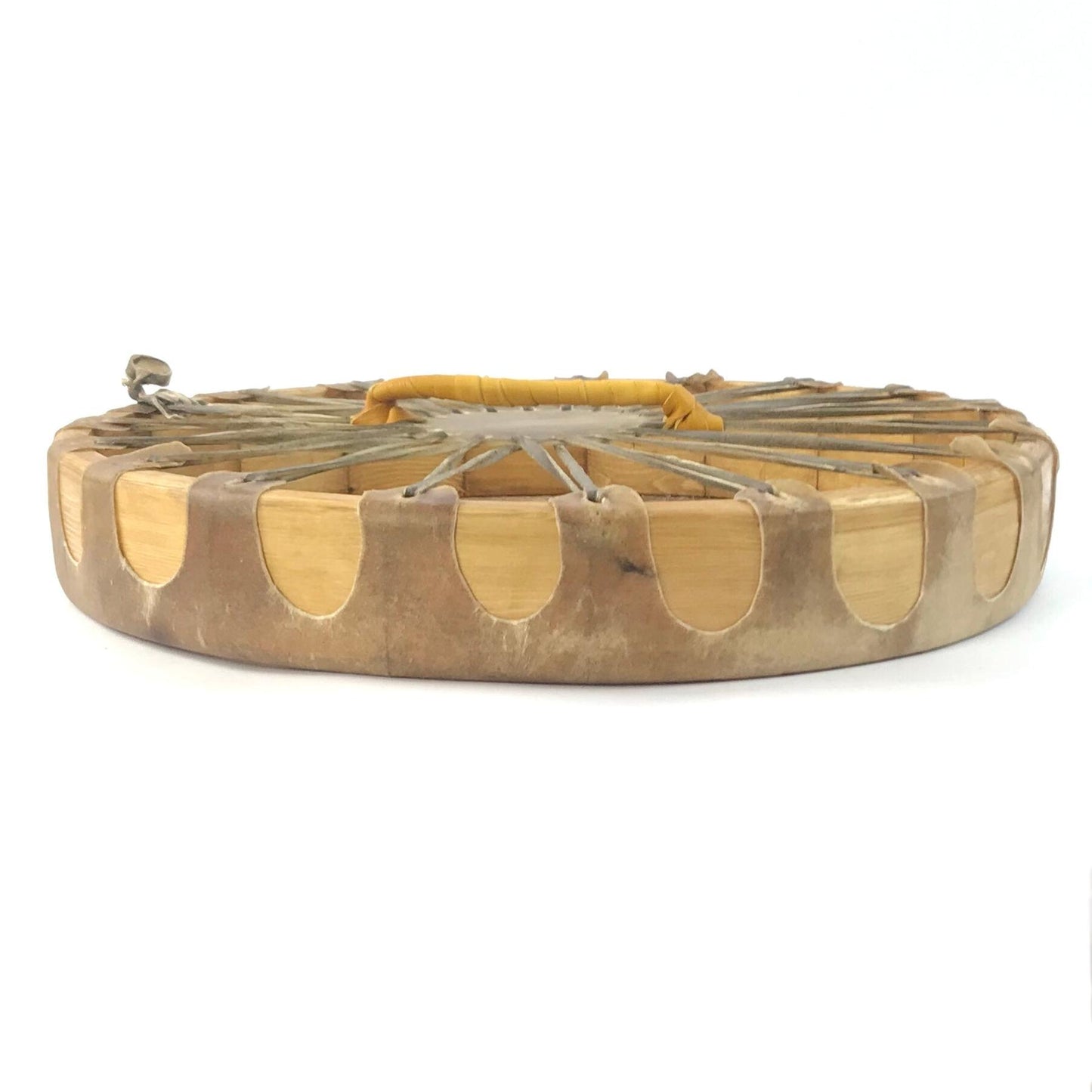 Lee Lujan Large Taos Buffalo Hide Hand Drum-Indian Pueblo Store