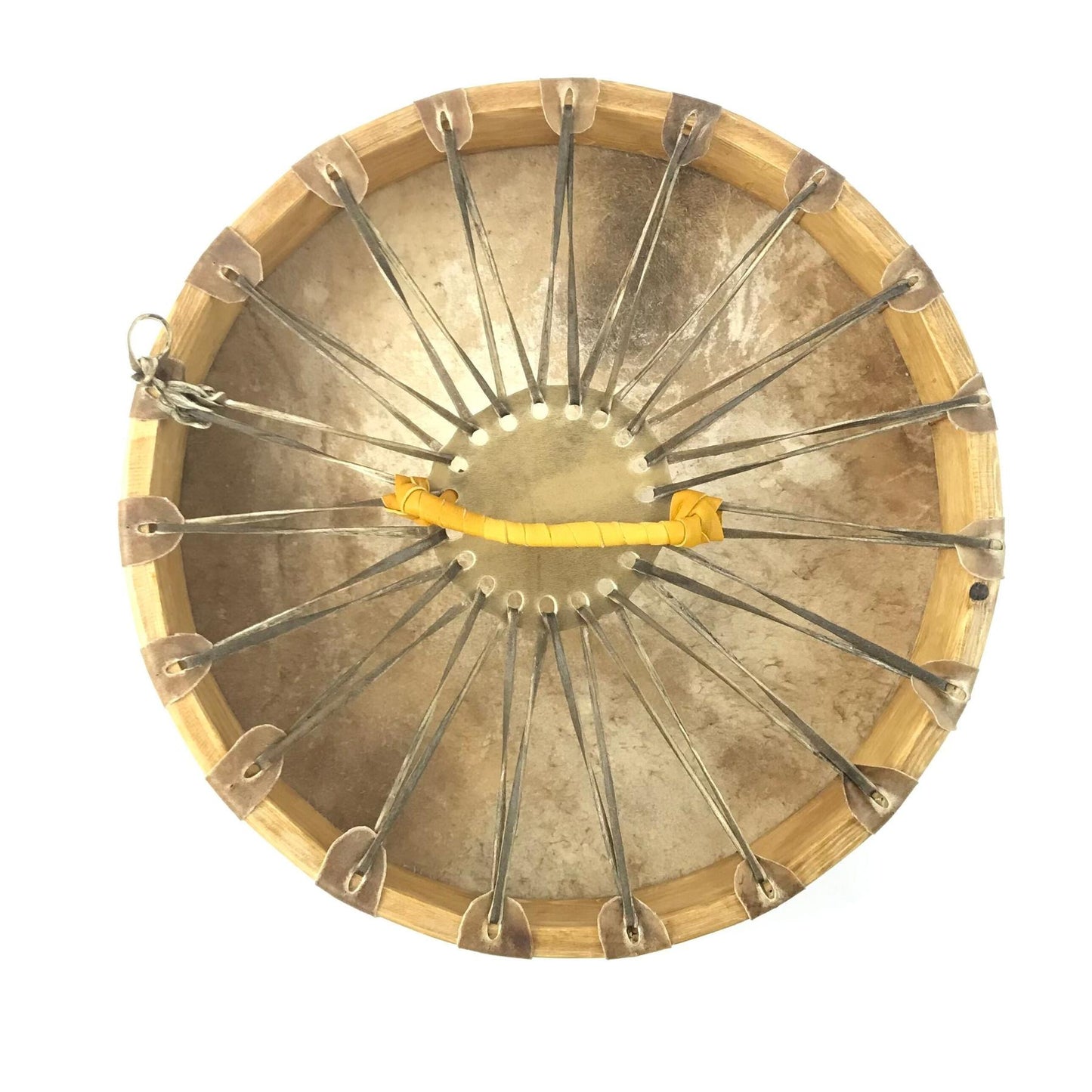 Lee Lujan Large Taos Buffalo Hide Hand Drum-Indian Pueblo Store