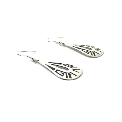 Sonny Gene Teardrop Overlay Dangle Earrings-Indian Pueblo Store