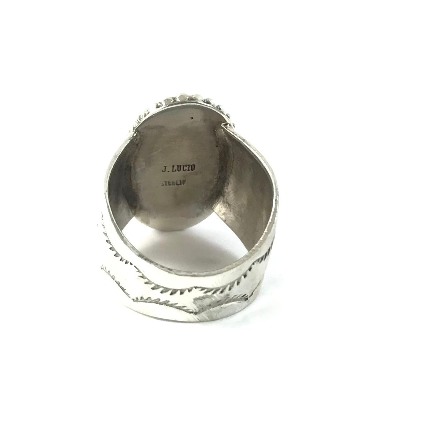 Jeff Lucio Lapis Stamp Ring-Indian Pueblo Store