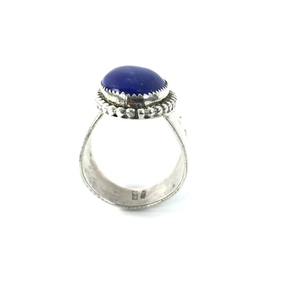 Jeff Lucio Lapis Stamp Ring-Indian Pueblo Store