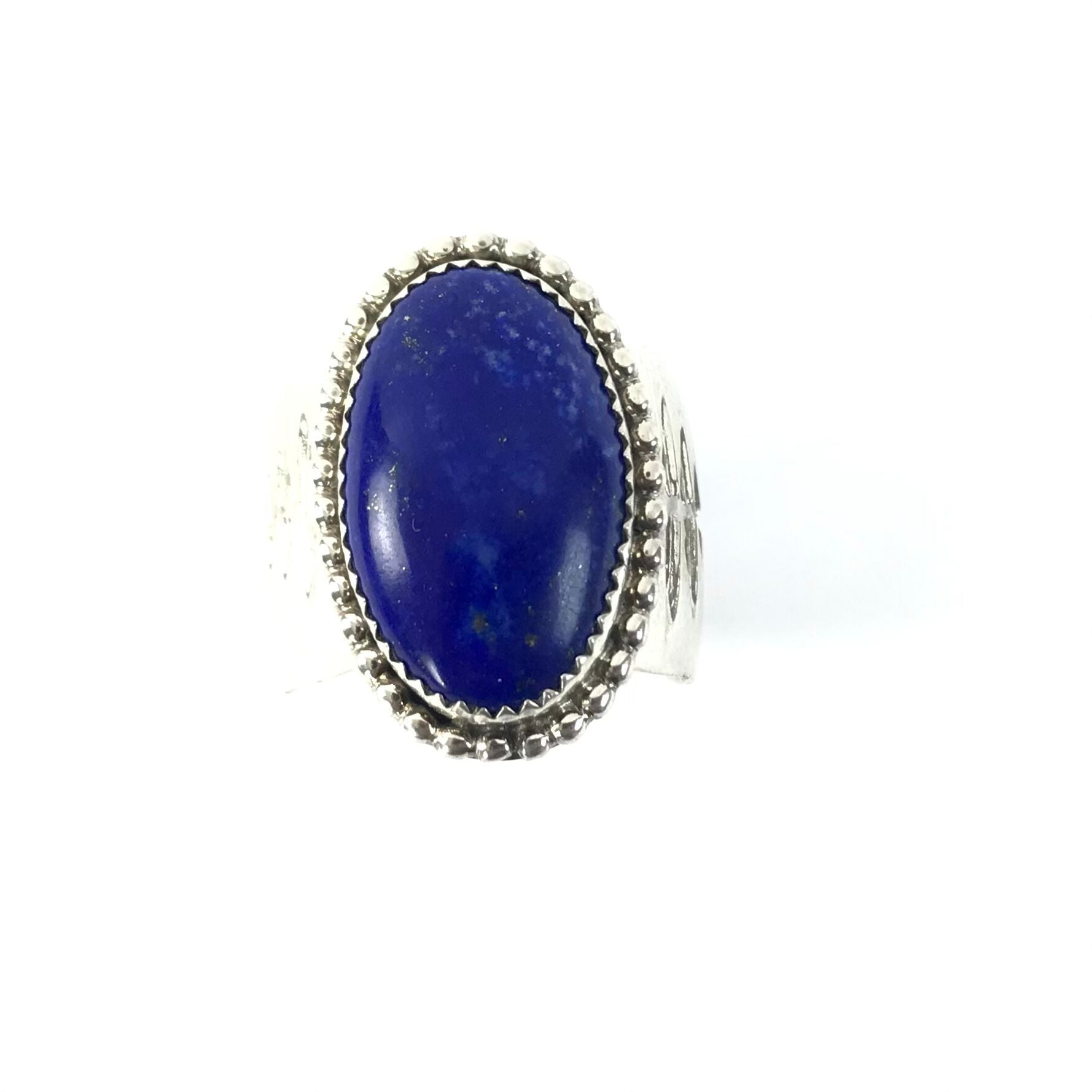 Jeff Lucio Lapis Stamp Ring-Indian Pueblo Store