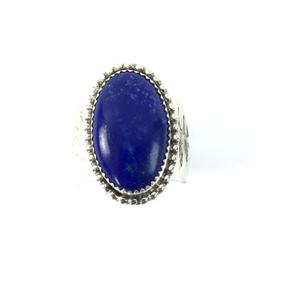 Jeff Lucio Lapis Stamp Ring-Indian Pueblo Store