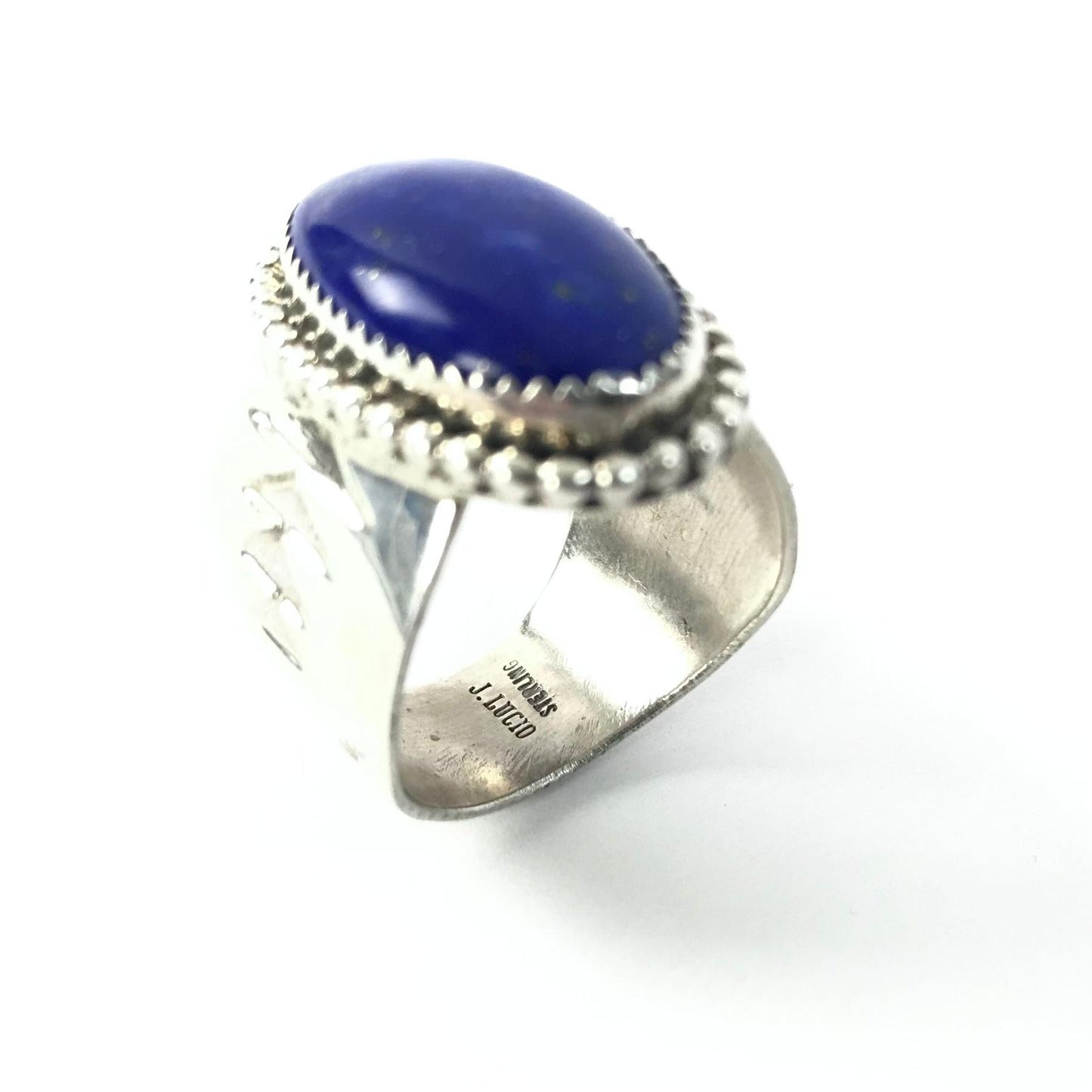 Jeff Lucio Lapis Stamp Ring-Indian Pueblo Store