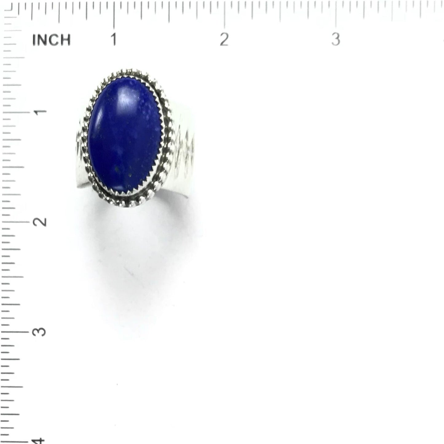 Jeff Lucio Lapis Stamp Ring-Indian Pueblo Store