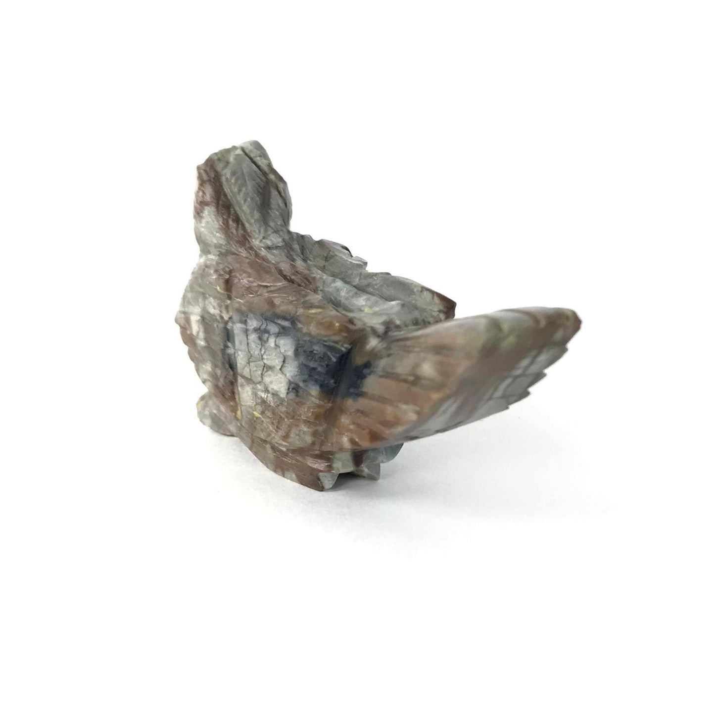 Tony Mackel Picasso Marble Roadrunner Fetish Carving-Indian Pueblo Store