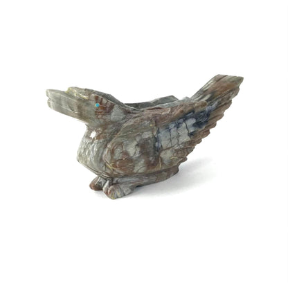 Tony Mackel Picasso Marble Roadrunner Fetish Carving-Indian Pueblo Store