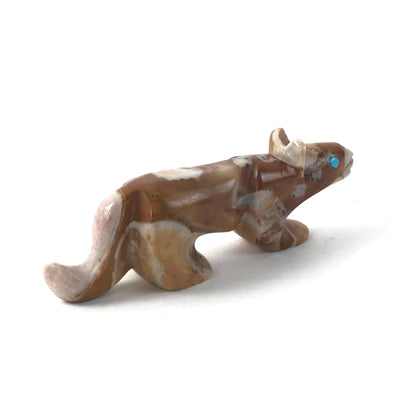 Ron Lunasee Tigilite Mountain Lion Fetish Carving-Indian Pueblo Store