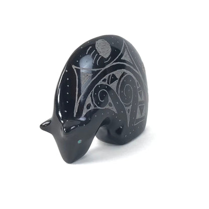 Garrick Acque Marble Bear Fetish Carving-Indian Pueblo Store