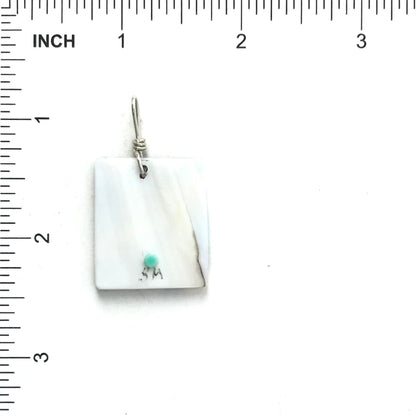 Stephanie Medina Multi-Gemstone Mosaic Inlay Pendant-Indian Pueblo Store