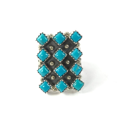 Verley Betone Turquoise Petit Point Ring-Indian Pueblo Store