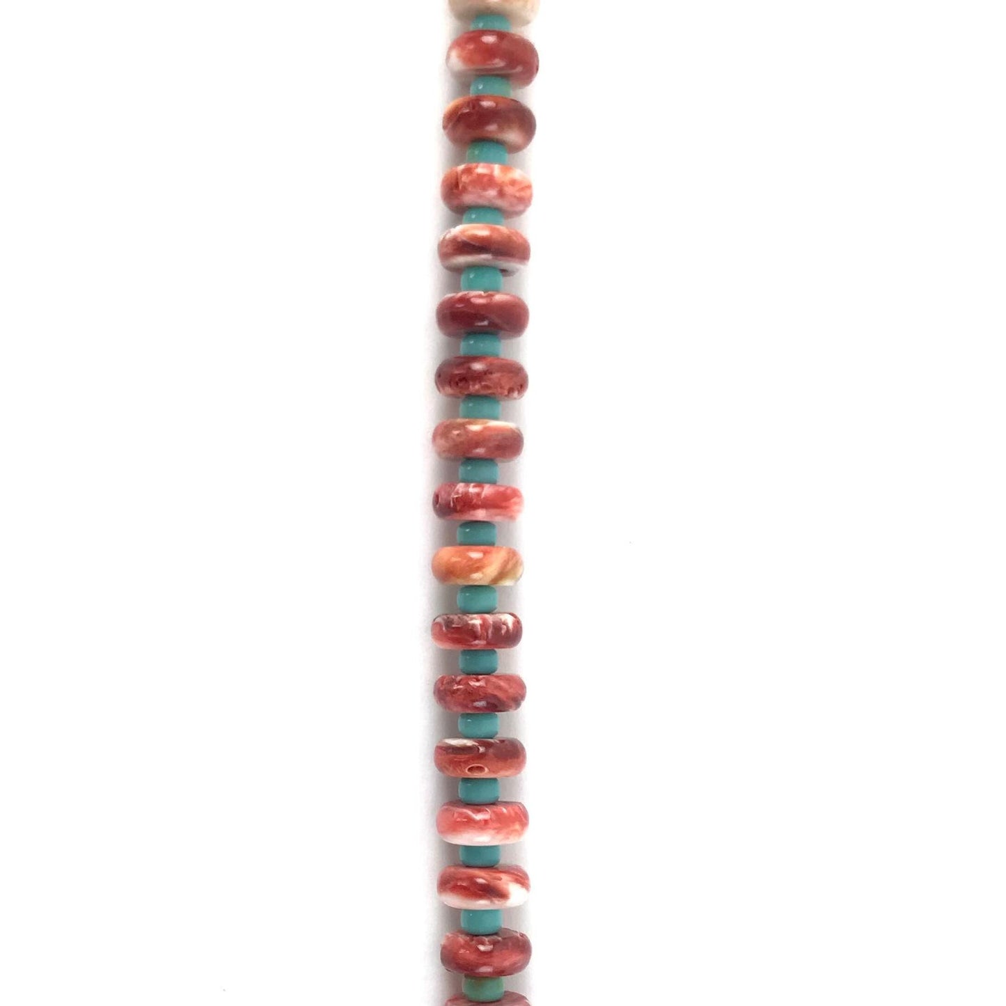 Robert L. Coriz Spiny Oyster Shell and Turquoise Necklace and Earring Set-Indian Pueblo Store