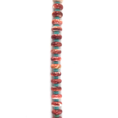 Robert L. Coriz Spiny Oyster Shell and Turquoise Necklace and Earring Set-Indian Pueblo Store