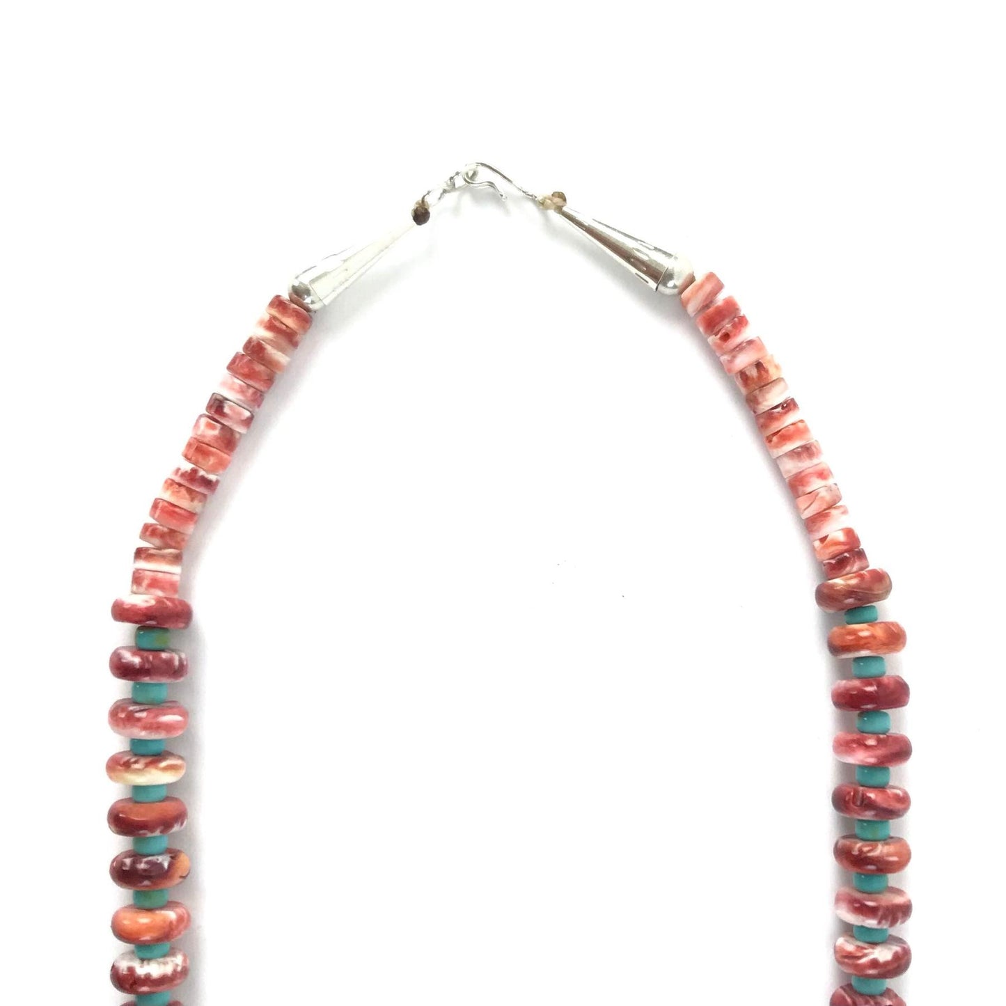 Robert L. Coriz Spiny Oyster Shell and Turquoise Necklace and Earring Set-Indian Pueblo Store