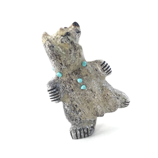 Claudia Peina Antler Dancing Bear Fetish Carving-Indian Pueblo Store